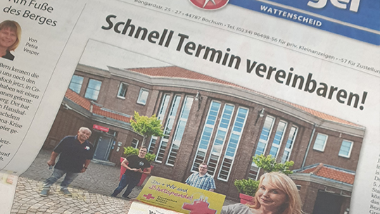 Knepper Management - Stadtspiegel - Spenden im Saal