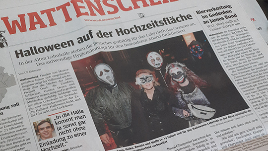 Knepper Management - Presse - WAZ - Halloween auf der Hochzeitsfläche