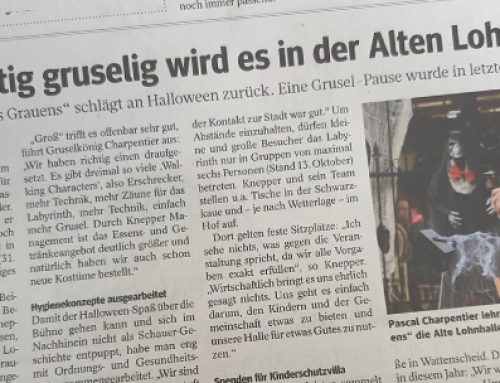 WAZ – Richtig gruselig wird es in der Alten Lohnhalle