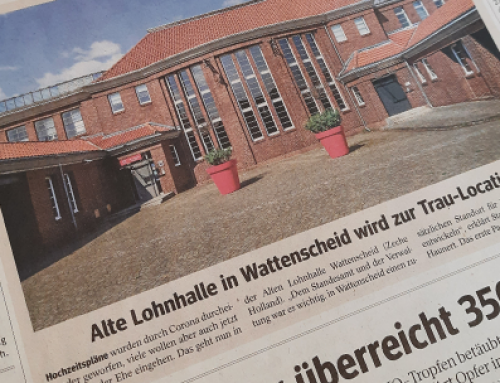 WAZ – Alte Lohnhalle wird zur Trau-Location