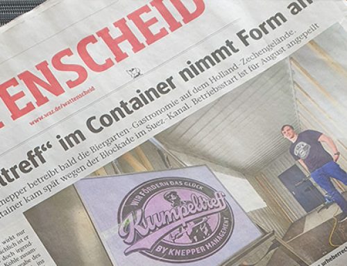 WAZ – Kumpeltreff im Container nimmt Form an