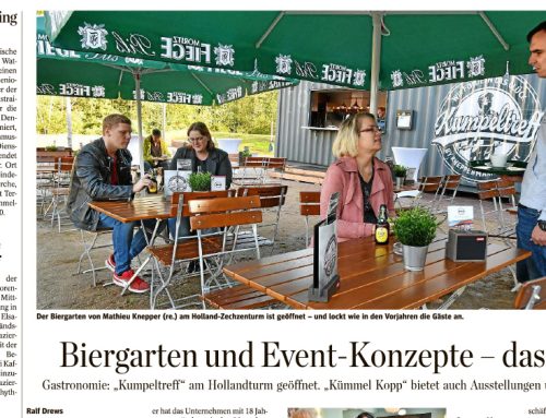 WAZ – Erste Biergärten öffnen – Gastronomie setzt auch auf Events
