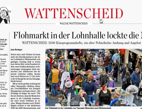 WAZ – Bochum – Flohmarkt in der Lohnhalle lockte die Massen