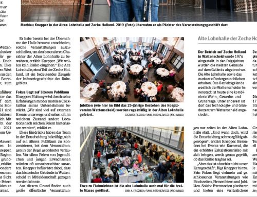 WAZ – Bochum – Alte Lohnhalle – Abibälle sind hier tabu