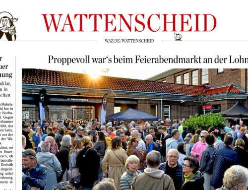 WAZ – Bochum – Alte Lohnhalle – Feierabendmarkt in Wattenscheid propeevoll